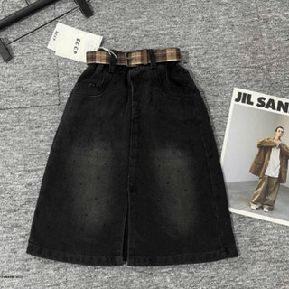 Chân váy bò sẻ tà sành điệu cho bé gái