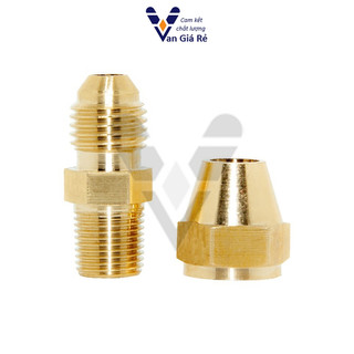 Nối ren ngoài côn lồi ống đồng 6mm 8mm 10mm 12mm 16mm 19mm - lã ống đồng