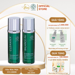Cặp sữa rửa mặt 120ml,nước hoa hồng 120ml ngừa mụn tại nhà