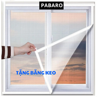 Rèm Lưới Chống Muỗi Cửa Sổ Đa Năng Lưới Chống Muỗi Côn Trùng Có Băng Dính Lông Đính Kèm Màn Chắn Muỗi Cửa sổ Pabaro