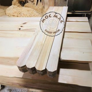 Thanh gỗ thông làm hàng rào Dài 80 x Rộng 5 cm