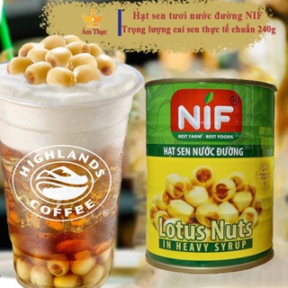 Hạt Sen Ngâm Nước Đường, Sen Tươi Ngâm Đường NIF - Hộp 560g