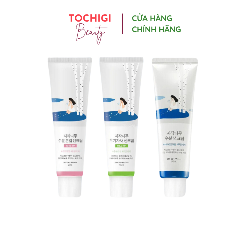 Kem chống nắng hoá học cấp ẩm ROUNDLAB Birch Juice Moisturizing Sunscreen 50ml