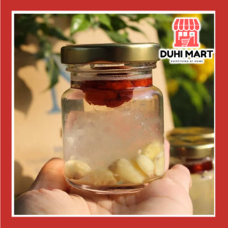 Hũ Thủy Tinh Tròn Nắp Thiếc Dùng Chưng Yến, Đựng Gia Vị, Làm Sữa Chua