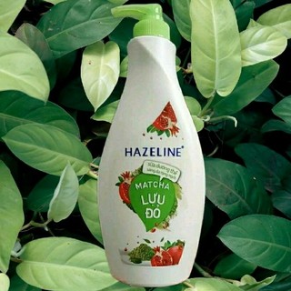 SỮA DƯỠNG THỂ SÁNG MỊN DA HAZELINE MATCHA LỰU ĐỎ ĐẠI 370ML