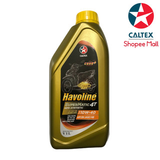 Nhớt xe ga bán tổng hợp Caltex Havoline SuperMatic4T Semi Synthetic 10w40 [ 1L ]