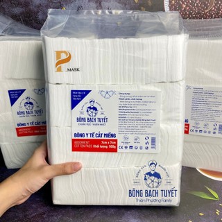 Bông Bạch Tuyết - Bông Y Tế Cắt Miếng 500gr ( Hàng chính hãng )
