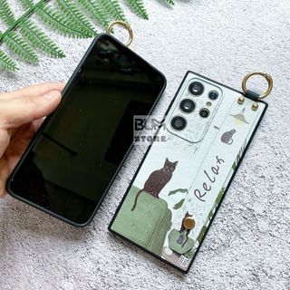 Ốp Lưng Samsung Galaxy Note 20 Ultra / Note 20 / S20 FE / Note 10 Plus / Note 10 / S20 Ultra Mèo Relax