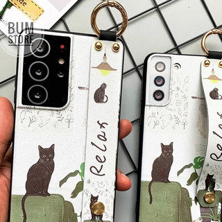 Ốp Lưng Samsung Galaxy Note 20 Ultra / Note 20 / S20 FE / Note 10 Plus / Note 10 / S20 Ultra Mèo Relax