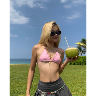[AERE] - Tiny Bikini set bơi 2 mảnh màu hồng