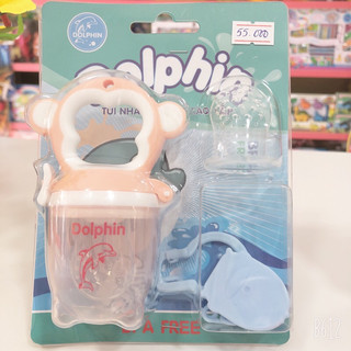 Túi nhai silicone cao cấp Dolphin (BPA FREE)