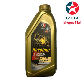 Nhớt xe số tổng hợp 100% Caltex Havoline Super 4T Fully Synthetic 5w40 / 10w50 [ 1L ]