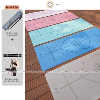 Chính hãng Thảm tập yoga cao su pu in định tuyến