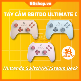 Tay cầm 8bitdo ultimate c bluetooth chơi game đa nền tảng