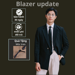 Áo khoác Blazer UNISEX - cao cấp -Có Đệm Vai - May kĩ 3 lớp - 3 in 1 - 1 khuy - cài chéo - TINO4MEN