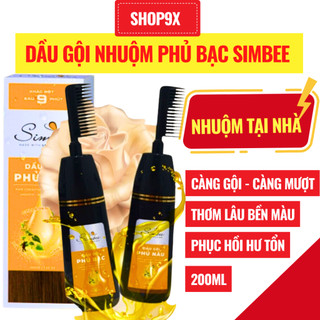 Dầu Gội Phủ Bạc Thảo Mộc Simbee (200ml) Đen - Nâu
