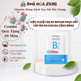 Hộp 10 mặt nạ b5 repair bioaqua phục hồi da cấp ẩm dưỡng da căng bóng mềm mịn - nhà của jang