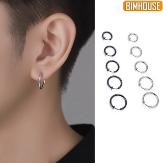 Bông tai tròn kẹp vành tai BIMHOUSE, khuyên môi mũi tai không cần bấm lỗ GD2 nhiều size