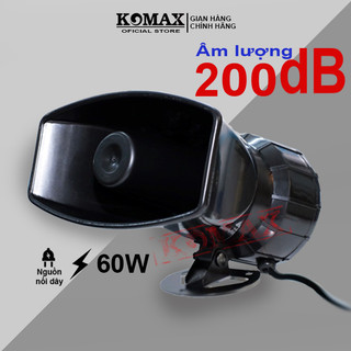Còi báo động 12V 220V công suất 60W KM-60WCS, còi hú 200 dB công suất lớn, còi báo động âm lượng lớn