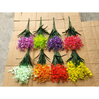 Hoa lan vũ nữ giả loại 1 cành dài 70cm - Set 10 cành - Hoa giả decor trang trí nhà cửa