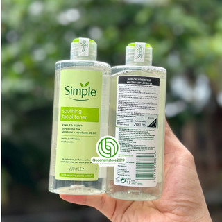 Nước Hoa Hồng toner Simple Dành Cho Da Nhạy Cảm 200ml
