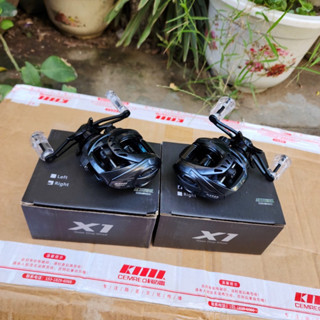 máy câu cá,máy câu lure ngang Cemreo X1 thân vỏ carbon siêu nhẹ ,khoẻ êm,có tiếng dragclick, có cả trái và phải