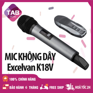 Mic karaoke không dây excelvan k18v - bảo hành 6 tháng