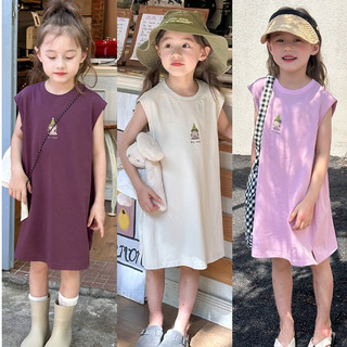 Váy đầm suông polo cho bé gái DMINT phong cách thể thao chất cotton - Quần áo mùa hè hãng AmbbKids