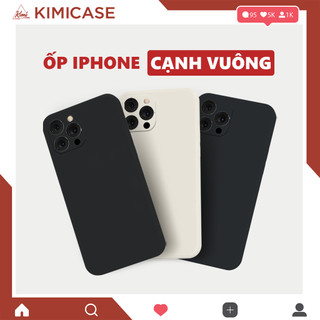 Ốp lưng iphone cạnh vuông 15/14/13/12/11/x/xr/xs/8/7/6/6s pro max plus viền ip se 2020