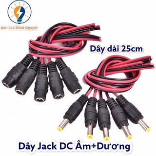 JACK NGUỒN DC 5.5 CÓ DÂY DÙNG CHO ĐÈN LED VÀ CAMERA
