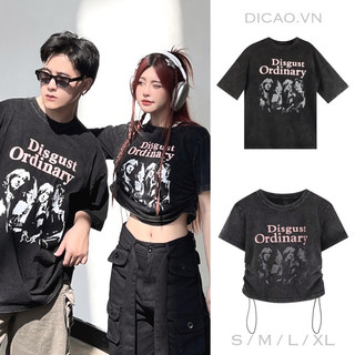 ÁO CROPTOP / TEE RÚT DÂY XÁM CÁ TÍNH CHẤT VẢI DÀY ĐẸP [ Hàng Có Sẵn Ship Liền Hoả Tốc ]