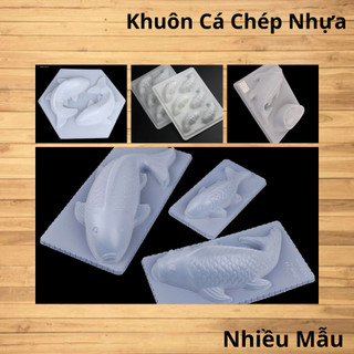 Khuôn Nhựa PP Cá Chép, Cá Koi, Các Loại Cá Và Sen. (Nhiều Mẫu - Nhiều Size)