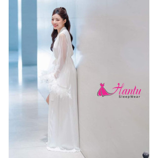 Áo Choàng Cô Dâu Lông Vũ Đủ Màu, Đủ Kích Thước - HANTU SLEEPWEAR
