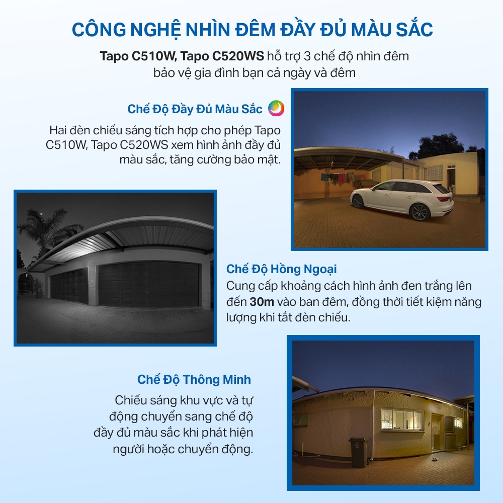 [FullHD, Chống Nước] Tapo Tp-Link TC40 / C510W / C520WS Quét 360 Độ | Phát Hiện Chuyển Động - Nhìn Đêm | BigBuy360 - bigbuy360.vn