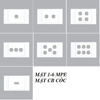 Mặt cho công tắc MPE(từ 1lổ đến 6lổ)