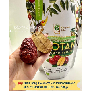 ♥️ táo đỏ hữu cơ organic jujube vùng ninh hạ trung quốc- vùng đất nhiều dưỡng chất- gói 500gr
