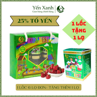 Nước tổ yến sào chưng dành cho trẻ em Kid's Nest hương dâu– YẾN XANH - Lốc 6 lọ x 70ml