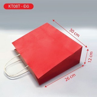 Combo 50 Túi giấy KT08T - nhiều màu (KT:26x30x12)