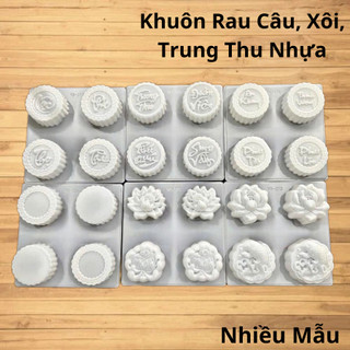 Khuôn Nhựa PP An Toàn Làm Rau Câu, Ép Xôi, Bánh Trung Thu. (Nhiều size - Nhiều Mẫu)