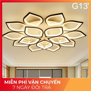 Đèn led ốp trần trang trí phòng 15 cánh có 3 chế độ sáng tặng điều khiển tăng chỉnh