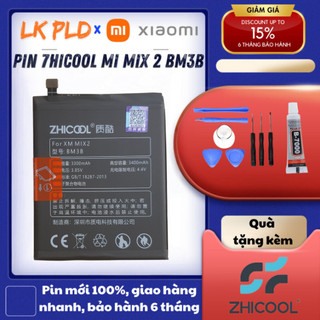 Pin Xiaomi Mi Mix 2/ Mi Mix 2S hãng Zhicool, Mã pin BM3B, Bảo hành 6 tháng, Tặng kèm bộ tua vít mở máy hoặc keo