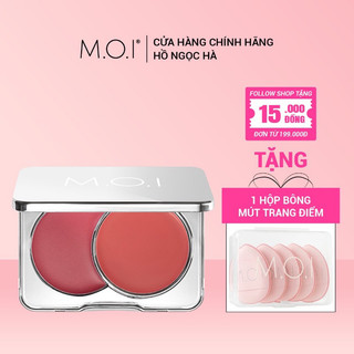 [TẶNG QUÀ] Phấn má hồng dạng kem 2 màu M.O.I Dual Cream Blusher 8g
