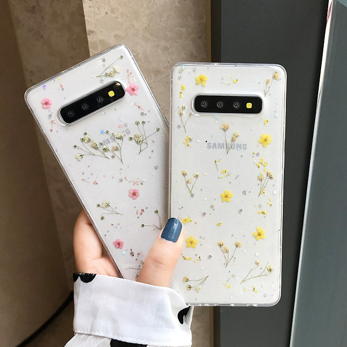 Ốp lưng dẻo hoa ép khô Samsung S10 plus / Note 9 / Note 10 / Note 10 Plus