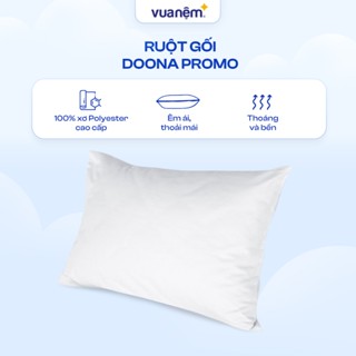 Gối bông Doona Promo 45x65cm nâng đỡ nhẹ nhàng êm ái, thoáng khí chính hãng Vua Nệm