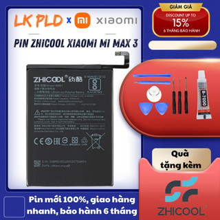 Pin xiaomi mi max 3, mã pin bm51, dung lượng 5500mah, bảo hành 3 tháng. tặng kèm bộ tua vít mở máy