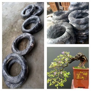 Dây nhôm đen uốn cây kiểng, bonsai,.. 1kg và 500gr