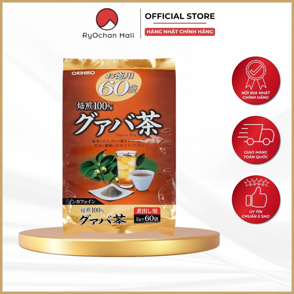 Trà Ổi Orihiro Nhật Bản hỗ trợ giảm cân - Gói 60 túi*2g Ryochan Mall
