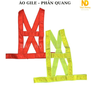 Áo phản quang dây đi phượt quét dọn ban đêm, làm việc tại công trình , Áo phản quang dây chữ A vải nhựa
