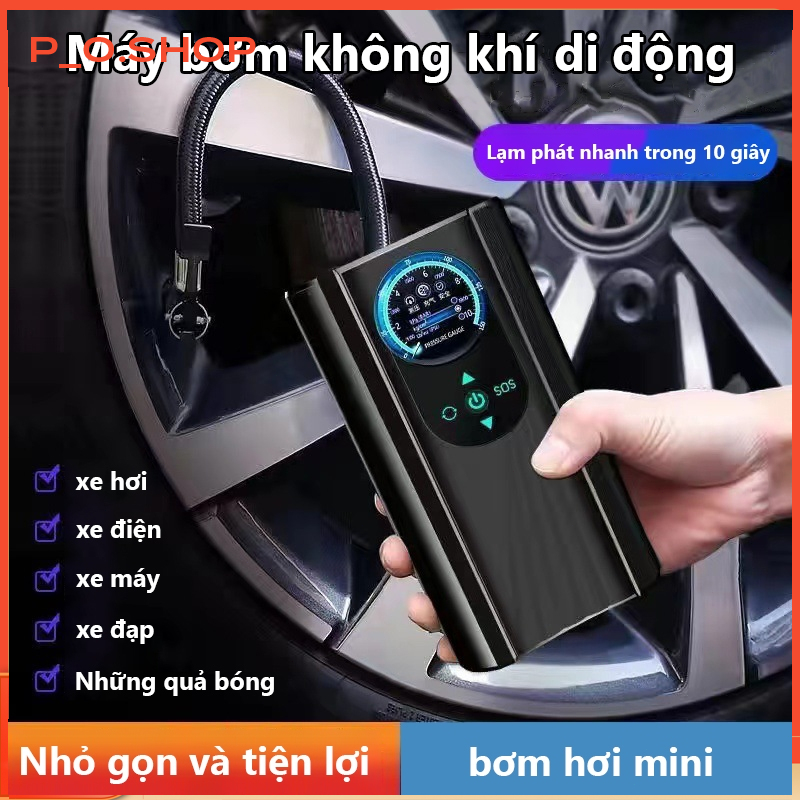 【🔥Rẻ】máy bơm không khí ô tô dây cầm tay, Máy bơm không khí lốp di động thích hợp cho lốp và bóng xe 