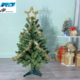 Cây Thông Noel Trang Trí Giáng Sinh 90cm Tặng 1 Ngôi Sao Và 2 Dây Kim Tuyến Hàng Cao Cấp Sản Xuất Tại Việt Nam